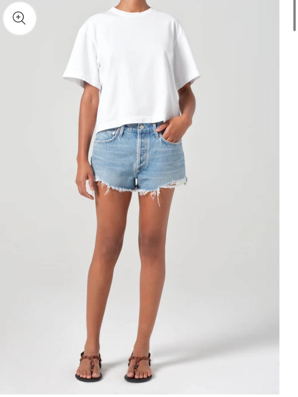 AGOLDE Parker Denim Shorts Size 32 High Rise Vintage Cut Off Short Swapmeet